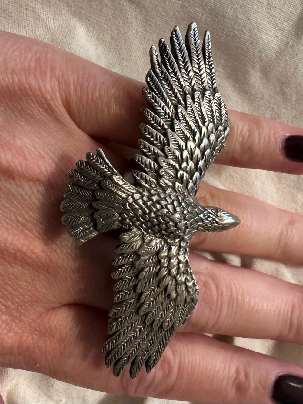 **Rare VTG Spell Eagle Ring**